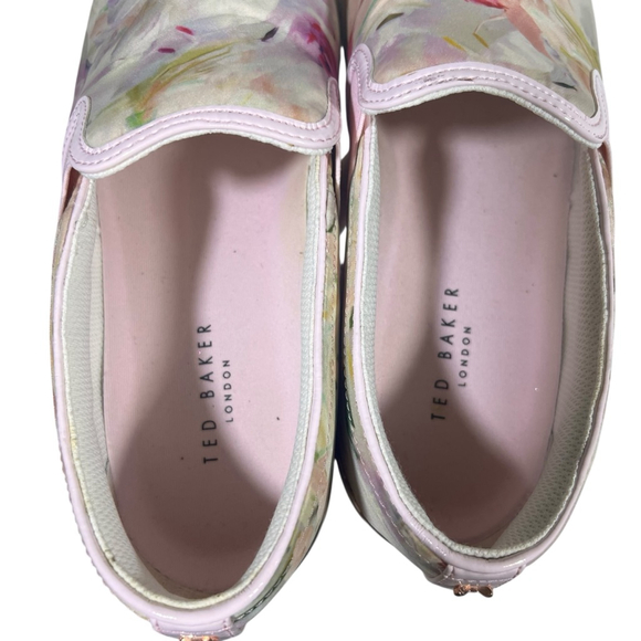Ted Baker Laulei Womens Slip On Floral Sneakers Size 9 - Picture 7 of 13